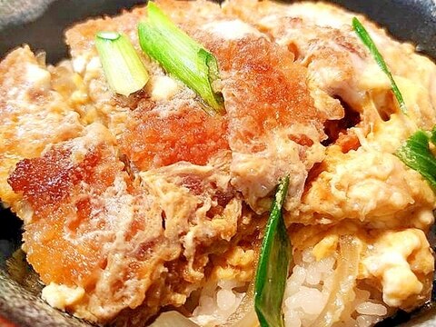 出汁香る!トンカツ用肉で作る!本格的なカツ丼★改